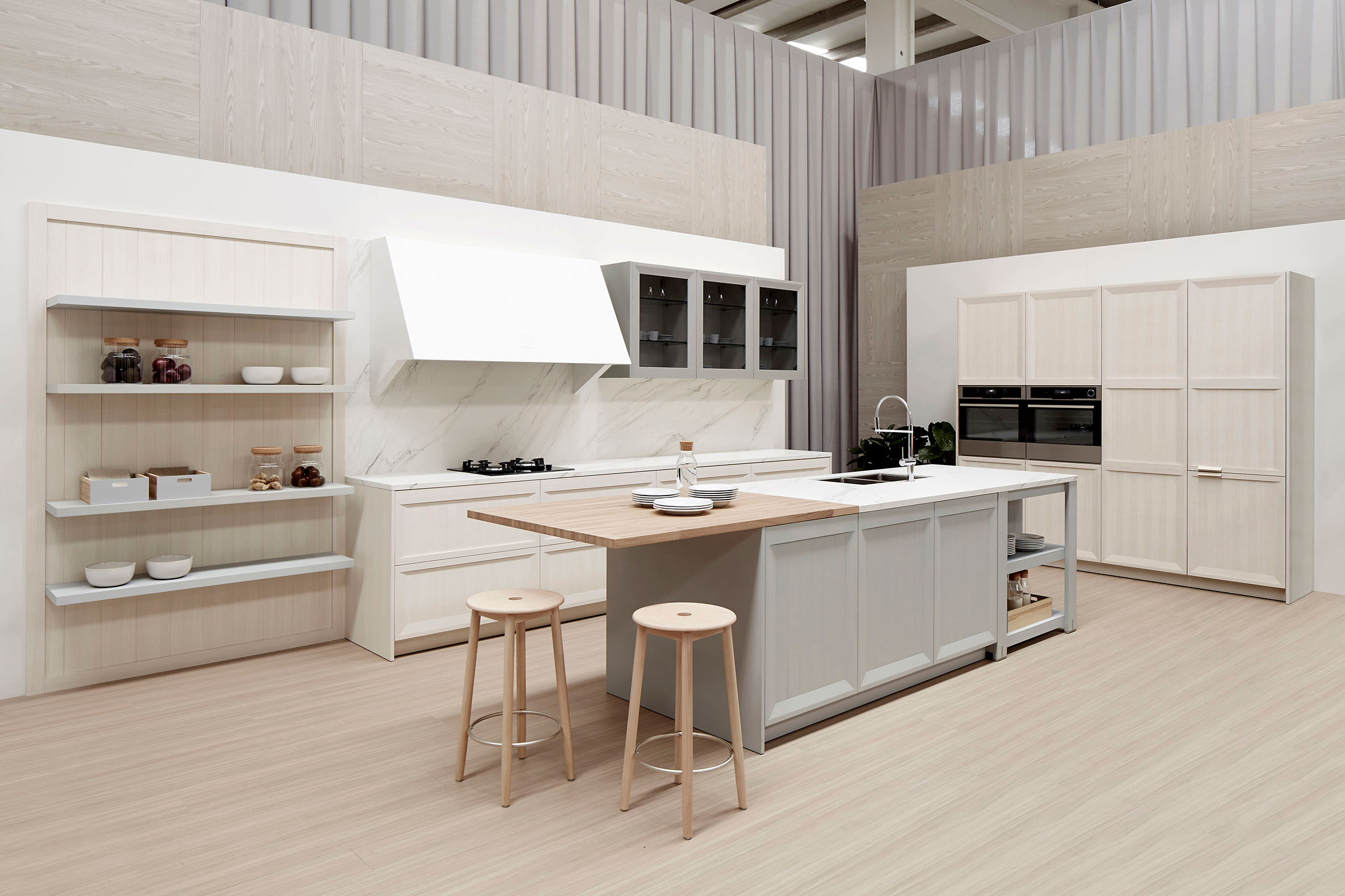 Cocina Arkadia Blanco Nata Isla